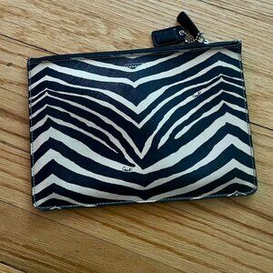 COACH leather ocelot print case/ pouch tech case